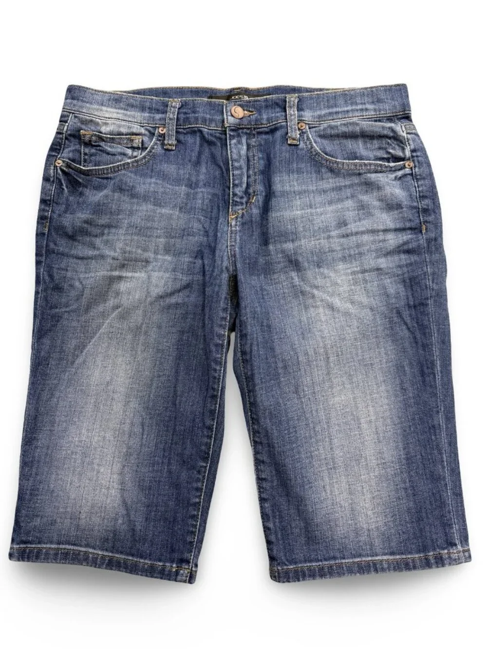 Joe's Jeans Geordie Bermuda Shorts Womens 28 Blue Stretch Coastal Preppy Summer